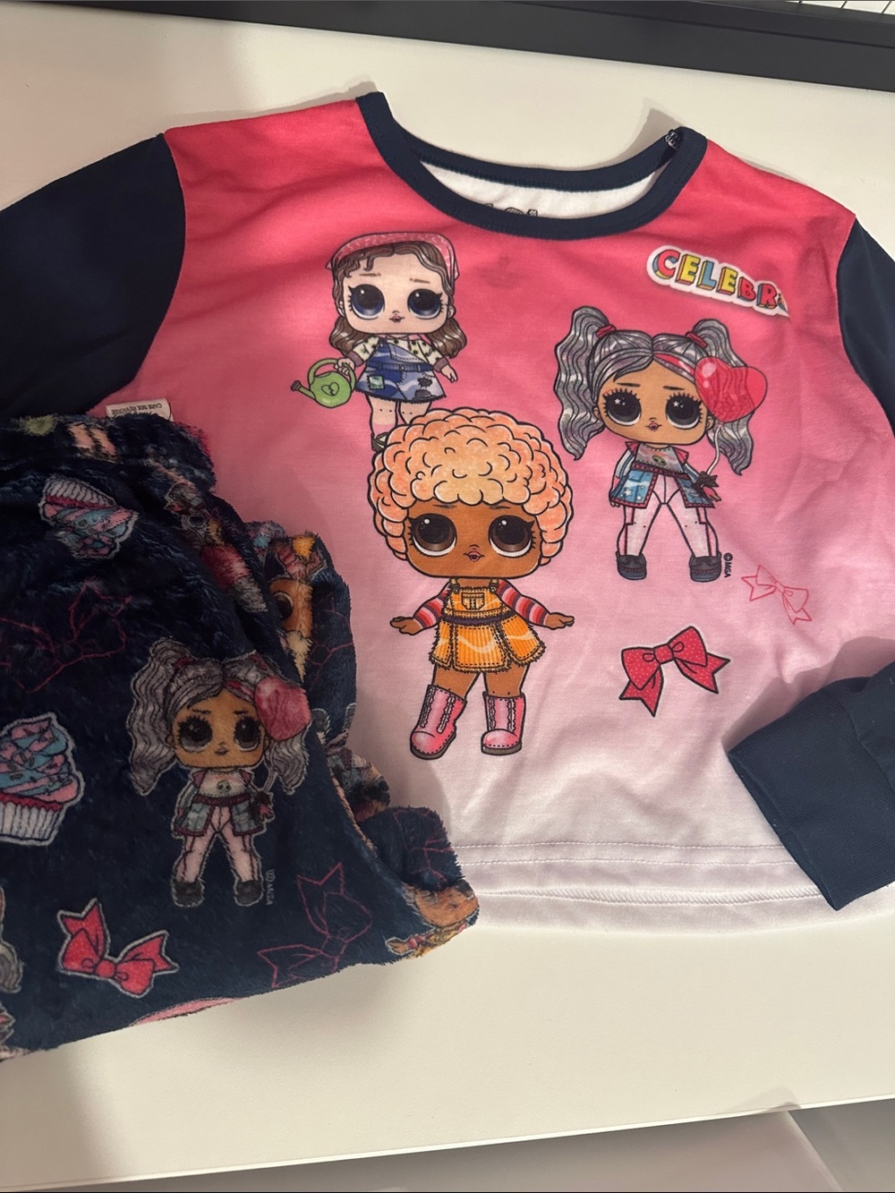 L.O.L. Surprise! Pink & Navy Girls Character Pullover
